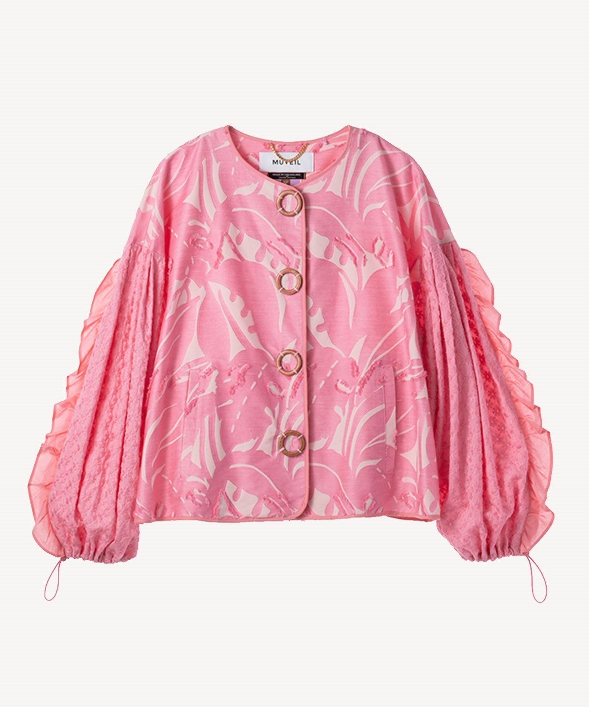 フラワーミックスジャケット(pink-38)