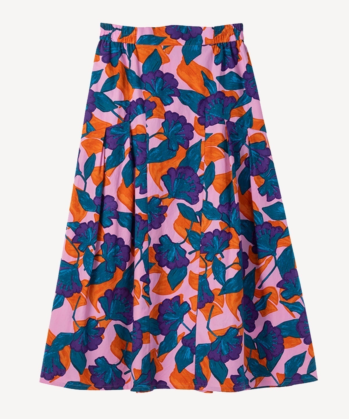 フラワープリントスカート(pink-38)