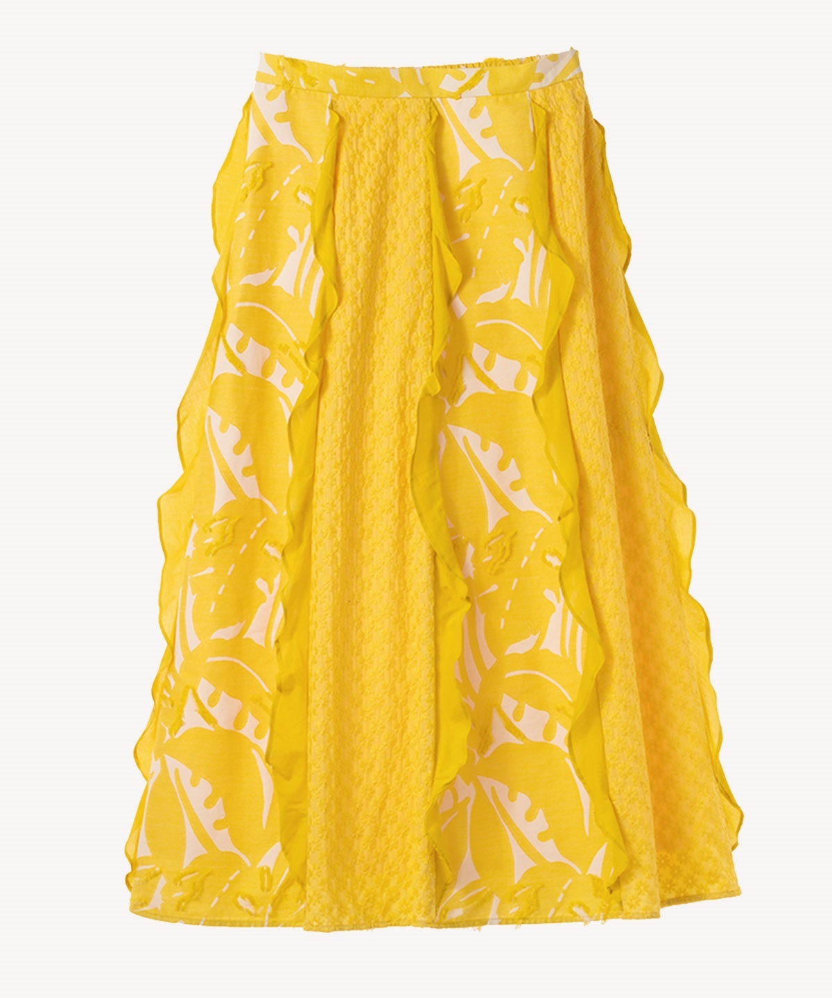 フラワーミックススカート(yellow-38)