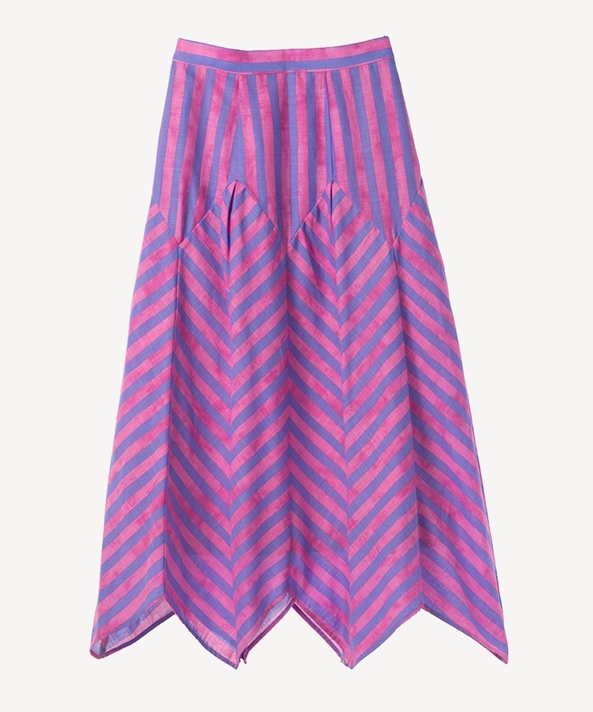 ストライププリントスカート(pink-40)