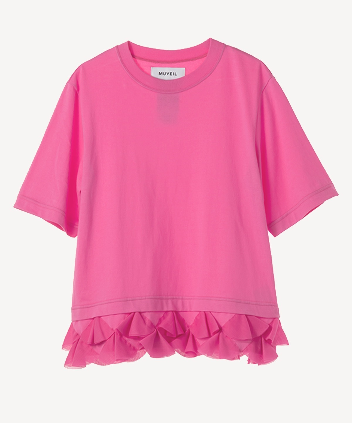 裾モチーフTシャツ(pink-36)