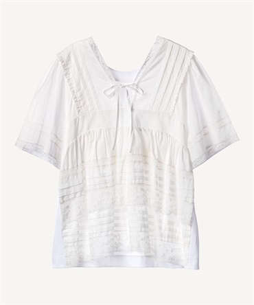 ブラウスコンビTシャツ(white-36)