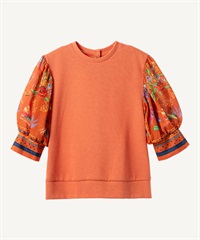 スカーフスリーブTシャツ(orange-36)