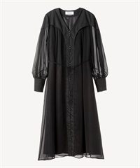 シフォンワンピース(black-36)