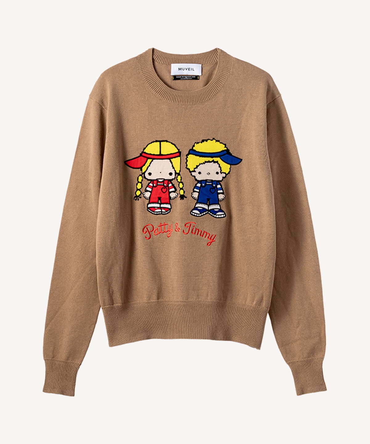 サンリオキャラクターズコラボ パティ＆ジミー プルオーバー(beige-36)