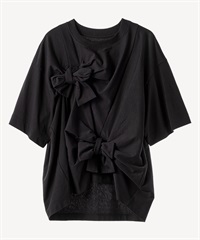 リボンノットTシャツ(black-36)