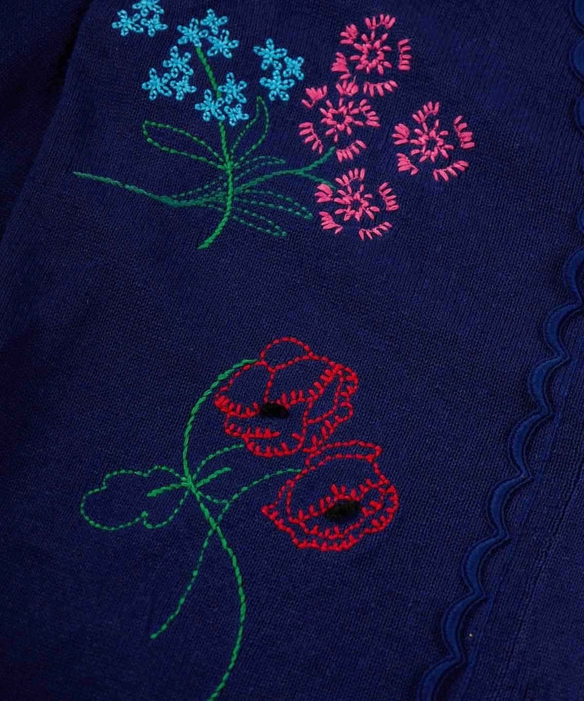 muveil 花束刺繍 ロングカーディガン 40 【美品】-