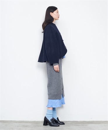 Round Hem Coat | MUVEIL Online Shop