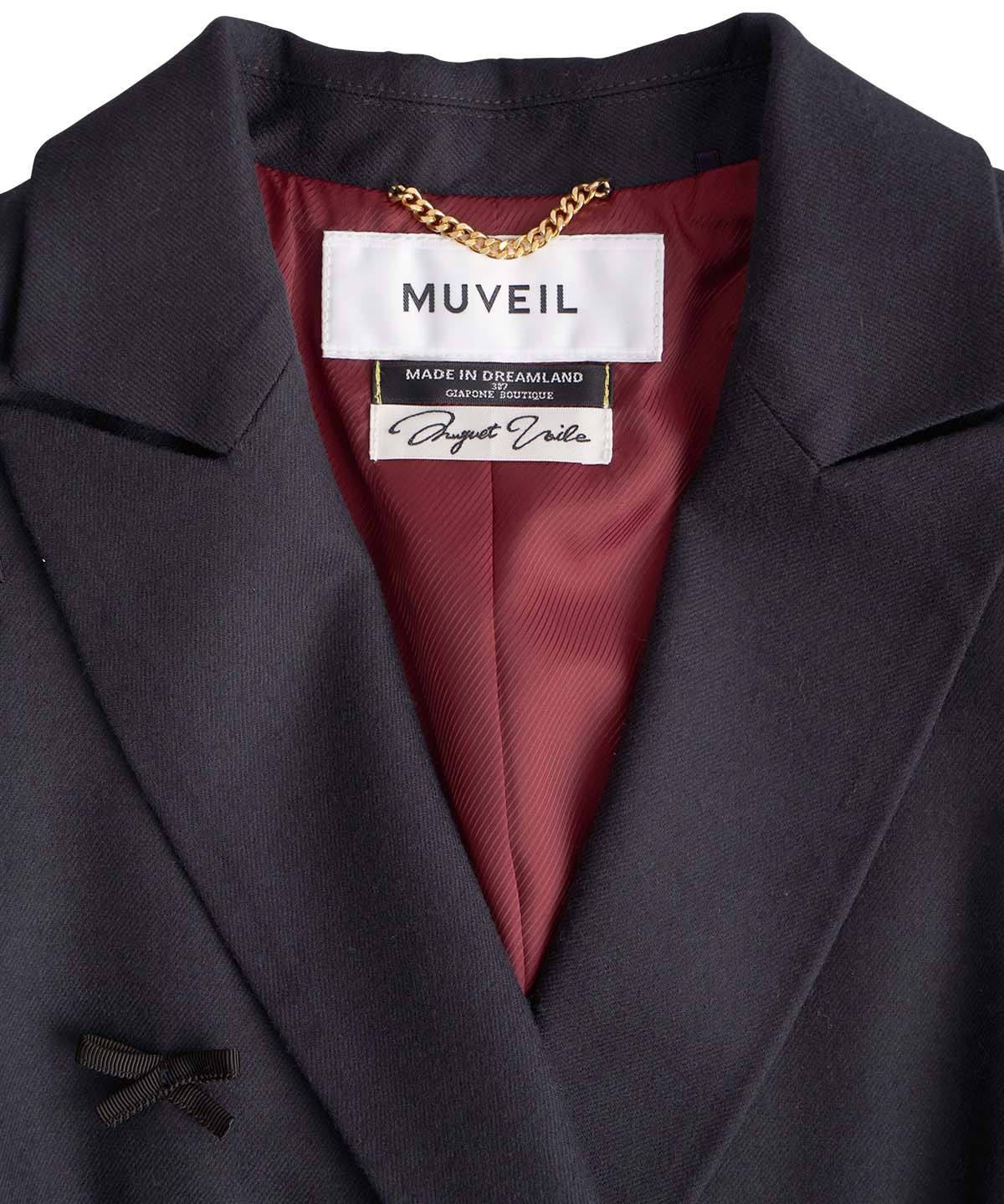 リボンテーラードジャケット | MUVEIL Online Shop